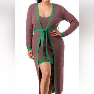 Love Sense dress and cardigan size S